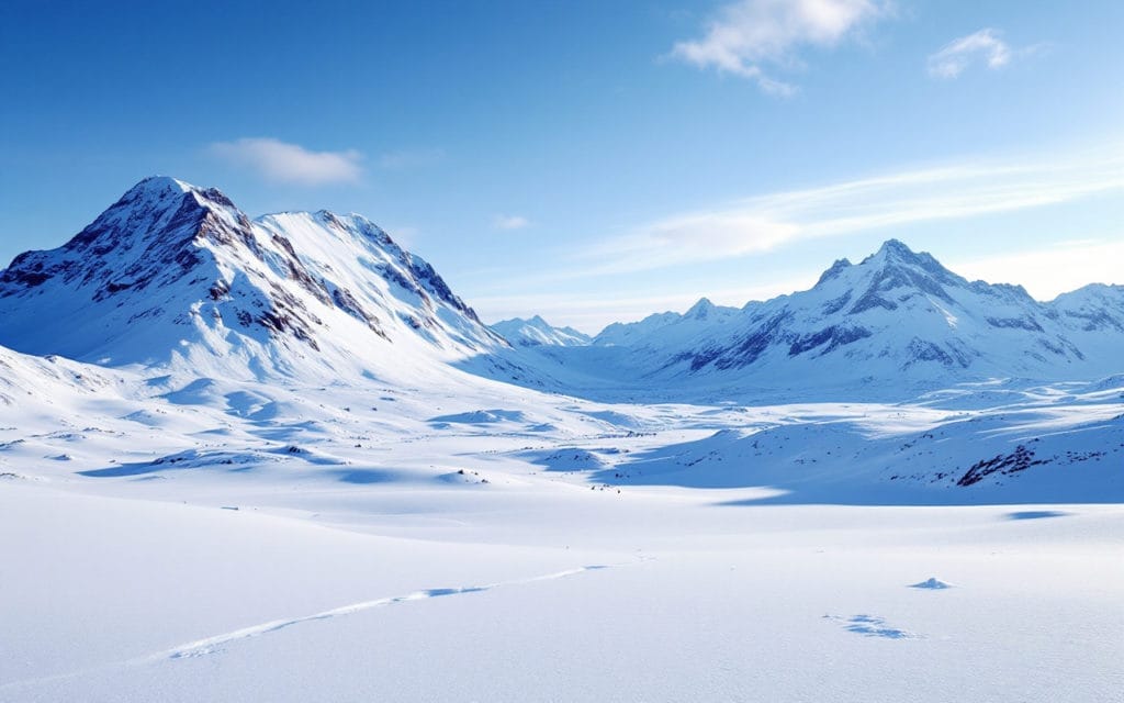 un-paysage-hivernal-en-islande-montrant-des-montagnes-recouvertes-de-neige-sous-un-ciel-clair-avec-un-eclairage-doux-mettant-en-valeur-les-sommets-et-une-atmosphere-calme-et-paisible